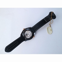 Planet Ocean 45.5mm Deep Gold Real Ceramic Black Dial Leather VSF A8906 Super Clone