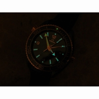 Planet Ocean 45.5mm Deep Gold Real Ceramic Black Dial Leather VSF A8906 Super Clone