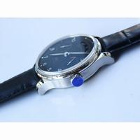 Portuguese Real PR Real Annual Calendar Edition ��Pisa�� Black Dial Leather Strap A52850 ZF
