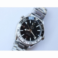 Planet Ocean 600M 'Tai Chi' GMT 43.5mm Black/White Ceramic Bezel Black Dial Bracelet A8906 Super Clone VSF