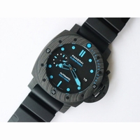 Pam 960 Carbotech 42mm Black Dial Blue Markers Rubber Strap P.9010 Clone VSF