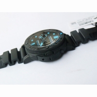 Pam 960 Carbotech 42mm Black Dial Blue Markers Rubber Strap P.9010 Clone VSF