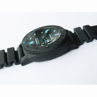 Pam 960 Carbotech 42mm Black Dial Blue Markers Rubber Strap P.9010 Clone VSF
