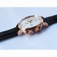 IWC Portofino Chrono RG White Dial Leather Strap A7750 ZF