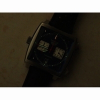 Monaco Classic  Chrono *6 Dials* Leather Quartz 