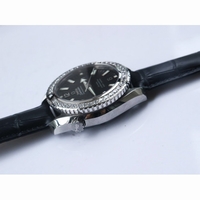 Planet Ocean Professional 42mm Dimond Bezel Black & White Dial Leather A8500