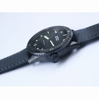 Fifty Fathoms Bathyscaphe Ceramic Black Dial Sail-Canvas Strap A1315 Free Rubber Strap ZF