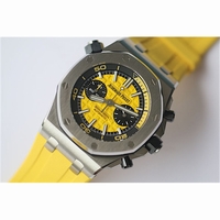 Royal Oak Offshore Diver Chronograph Yellow Dial Yellow Rubber JF A3126