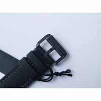 Fifty Fathoms Bathyscaphe Ceramic Black Dial Sail-Canvas Strap A1315 Free Rubber Strap ZF