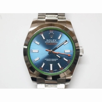 Fifty Fathoms RG Bright Blue Dial Blue Leather Strap A1315 ZF