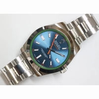 IWC Pilot Chrono 377719 43mm Grey Dial Leather ZF A7750