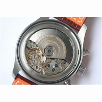 IWC Pilot Chrono 377719 43mm Grey Dial Leather ZF A7750