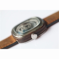 SevenFriday P3-2 Wood Black Dial Leather V6F Miyota 82S7