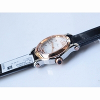 Happy Sport Automatic Two Tone 36mm White Dial Leather Strap A2892 ZF