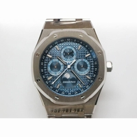 AP 26574 Royal Oak Perpetual Calendar 41mm 1:1 Best Blue&White Dial SS Bracelet A5134 JF