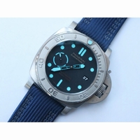 Pam 985 Mike Horn Submersible Black Dial Blue Nylon Strap P.9010 Clone VSF