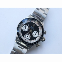 Daytona 6263 Black Bezel White/Black Dial Bracelet Venus 75