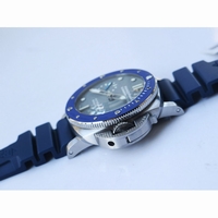 Pam 959 42mm Blue Ceramic Bezel Gray Dial Blue Rubber Strap P.9010 Clone VSF