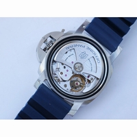 Pam 959 42mm Blue Ceramic Bezel Gray Dial Blue Rubber Strap P.9010 Clone VSF