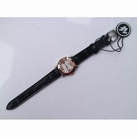 Happy Sport Mini RG/SS MOP Dial Black Leather Strap Swiss ETA 955.112 ZF