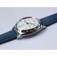 Pam 906 Luminor Due White Dial Blue Leather Strap VSF