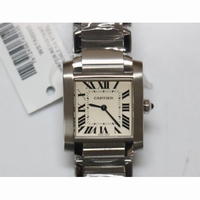 Tank Francaise Ladies SS Whtie Dial Bracelet Ronda Quartz