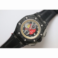 Royal Oak Offshore Real Forge Carbon Grand Prix Red JF V3 A3126 Free XS Rubber Strap