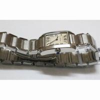 Tank Francaise Ladies SS Whtie Dial Bracelet Ronda Quartz
