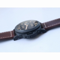 Pam 661 Carbotech Black Dial Brown Leather Strap P.9010 Clone VSF