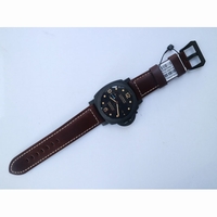Pam 661 Carbotech Black Dial Brown Leather Strap P.9010 Clone VSF