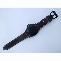 Pam 661 Carbotech Black Dial Brown Leather Strap P.9010 Clone VSF
