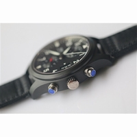 Pilot Chrono IW388001 Top Gun Real Ceramic Black Nylon Strap BP A7750