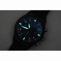 Pilot Chrono IW388001 Top Gun Real Ceramic Black Nylon Strap BP A7750