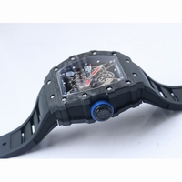 RM035-02 PSG Skeleton Blue Dial Black Rubber Strap MIYOTA8215 V3