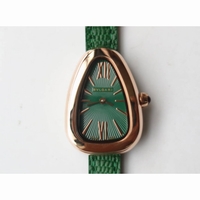 Ladies Serpenti RG Gold green Dial leather Swiss Quartz