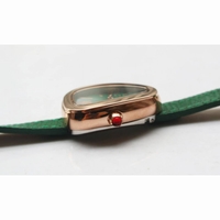 Ladies Serpenti RG Gold green Dial leather Swiss Quartz