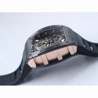 RM052 Skull Black Ceramic PVD Skeleton Dial Black Rubber Strap NH05A ZF