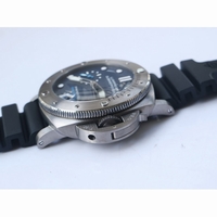 Pam 692T Titanium Blue Dial Black Rubber Strap P.9010 Super Clone Free Nylon Strap VSF