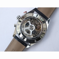Carrera Calibre 16 Day-Date Ceramic Bezel Black Dial Leather Strap Cal.1887 V6F