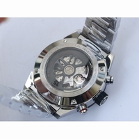 Calibre Heuer 01 Chrono SS/PVD Skeleton Dial Red Hand Bracelet A1887 XF