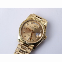 Rolex Day-Date 40mm YG Oyster Fluted Diamond Markers *6 Dials* Bracelet BP A2836