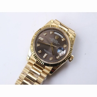 Rolex Day-Date 40mm YG Oyster Fluted Diamond Markers *6 Dials* Bracelet BP A2836