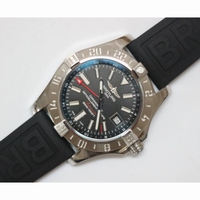 Avenger GMT SS 1:1 Best Edition Blcak Dial rubber Strap A2836 GF