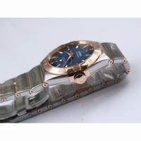 Constellation 38mm SS/RG Two Tone White & Blue Textured Dial Bracelet A8500 Super Clone VSF
