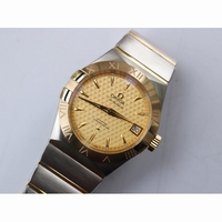Constellation 38mm SS/YG Two Tone White & Yellow Textured Dial Bracelet A8500 Super Clone VSF