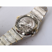 Constellation 38mm SS/YG Two Tone White & Yellow Textured Dial Bracelet A8500 Super Clone VSF