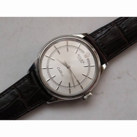 50509 Cellini Time SS/LE Sliver Dial Sticks BP SA3132