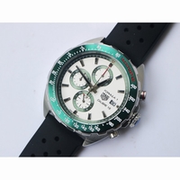  TAG Formula 1 White & Green Dial Rubber Quartz