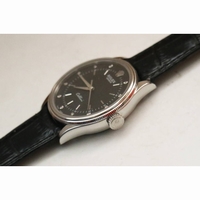 50509 Cellini Time SS/LE Black Dial Diamond Mark BP SA3132