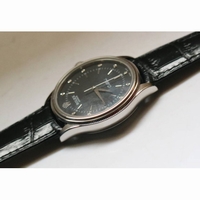50509 Cellini Time SS/LE Black Dial Diamond Mark BP SA3132
